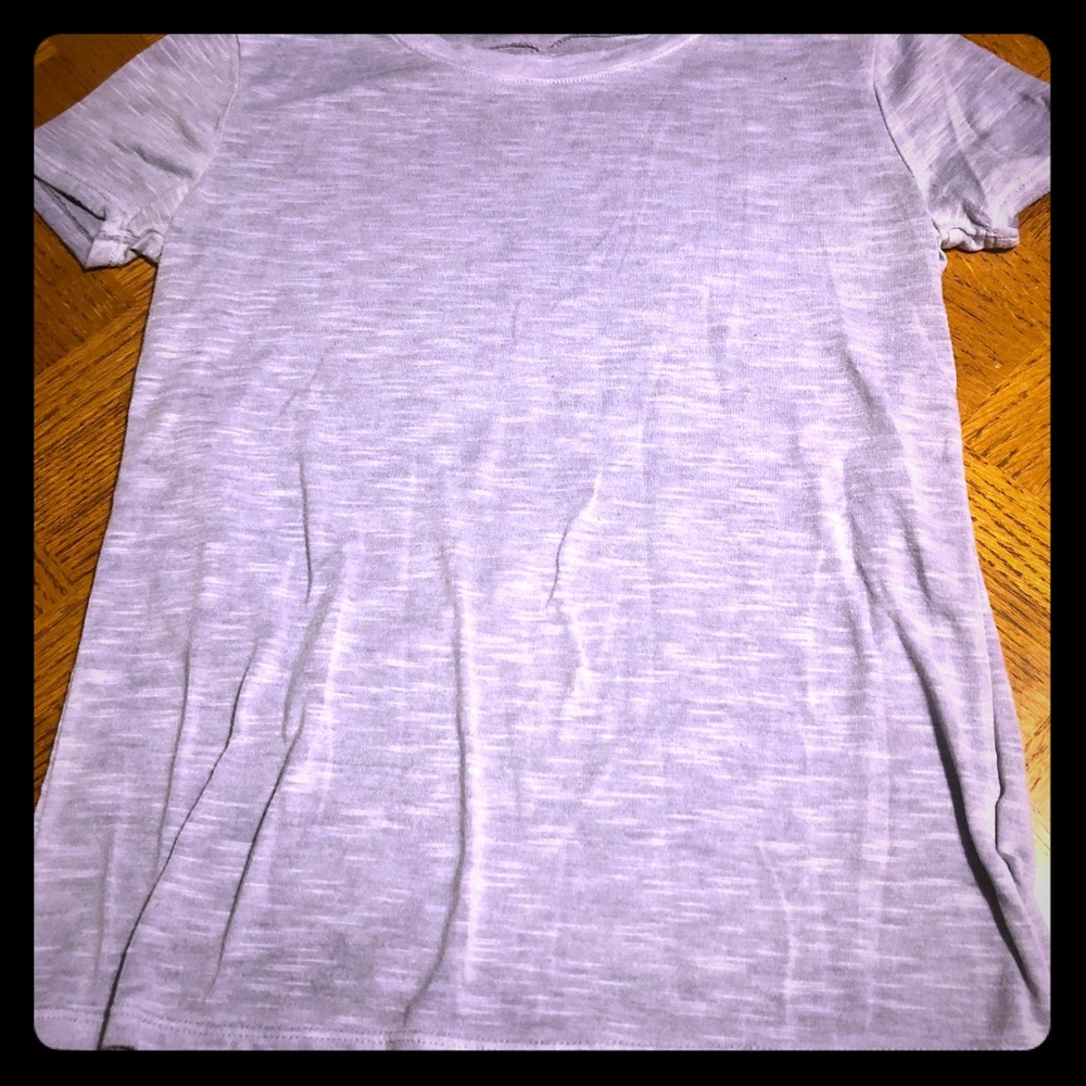 Light washed purple shirt sleeved tee!